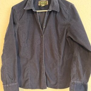 Eddie Bauer Women's Blue Corduroy Jacket
